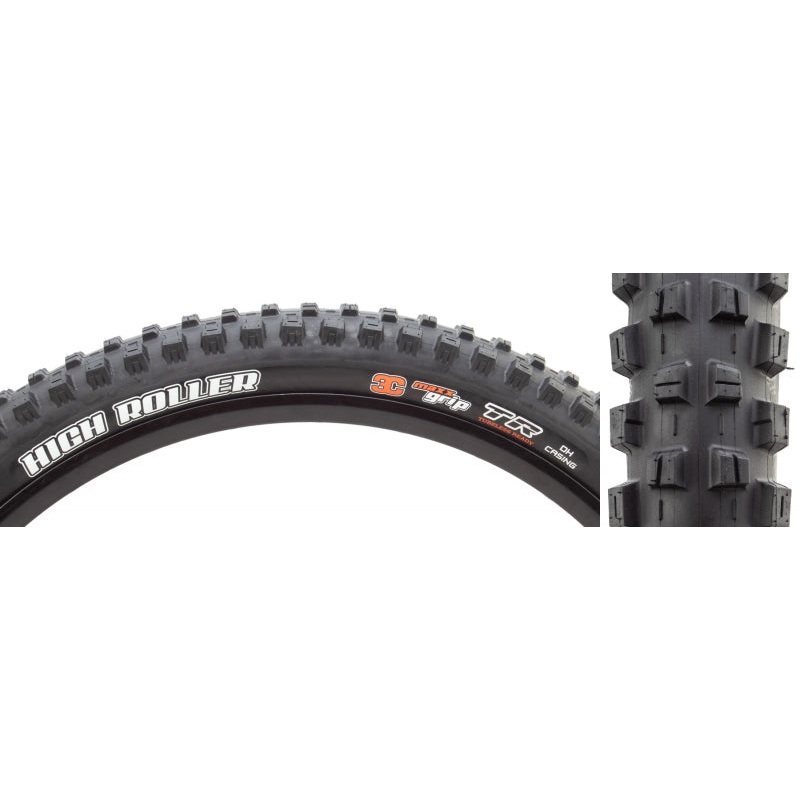 Maxxis High Roller III Tire – 29 x 2.4 Tubeless Folding Black 3C MaxxGrip DH