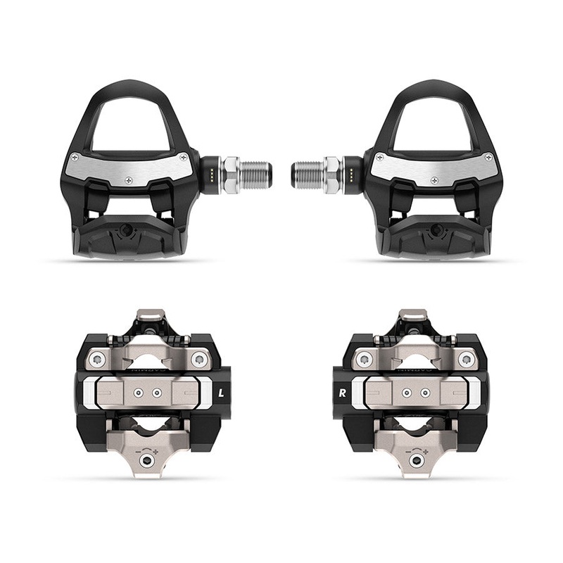 Garmin Rally RK/XC210 Power Meter Pedals Bundle – Clipless Composite/Alloy 9/16 BLK Pair Dual-Sensing LOOK KEO/Shimano SPD
