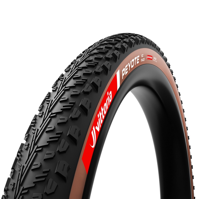 Vittoria Peyote XC Race Tire – 29 x 2.4 Tubeless Folding Brown Graphene + Silica G2.0