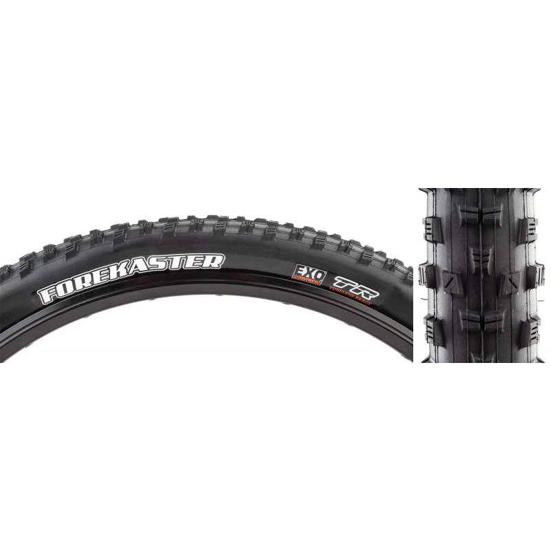 Maxxis Forekaster Tire – 29 x 2.4 Tubeless Folding BLK Dual Compound EXO Wide Trail