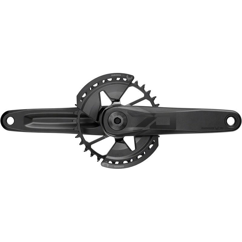 SRAM Eagle 70 T-Type Wide Crankset – 165mm 12-Speed 32t Chainring Direct Mount 2-Guards DUB Spindle Interface BLK