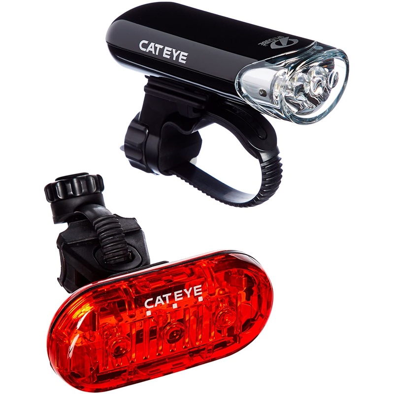 Cateye Front & Rear Light Set HL-EL135N + Omni 3 TL-LD135-R