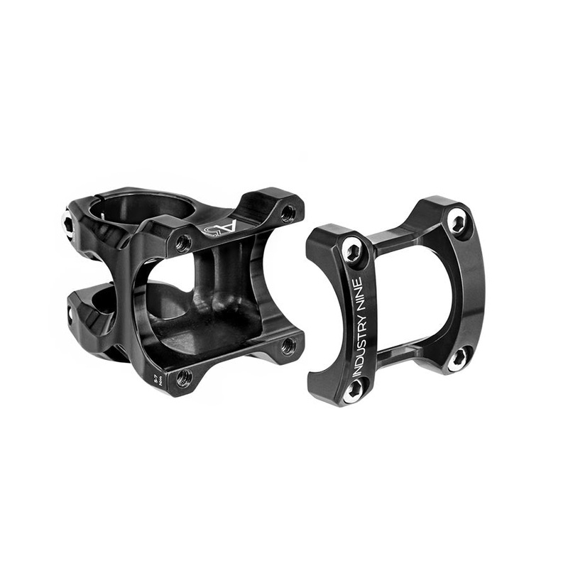 Industry Nine A318 Stem – 50mm 31.8mm Clamp +/-4.4 1 1/8 Aluminum Black