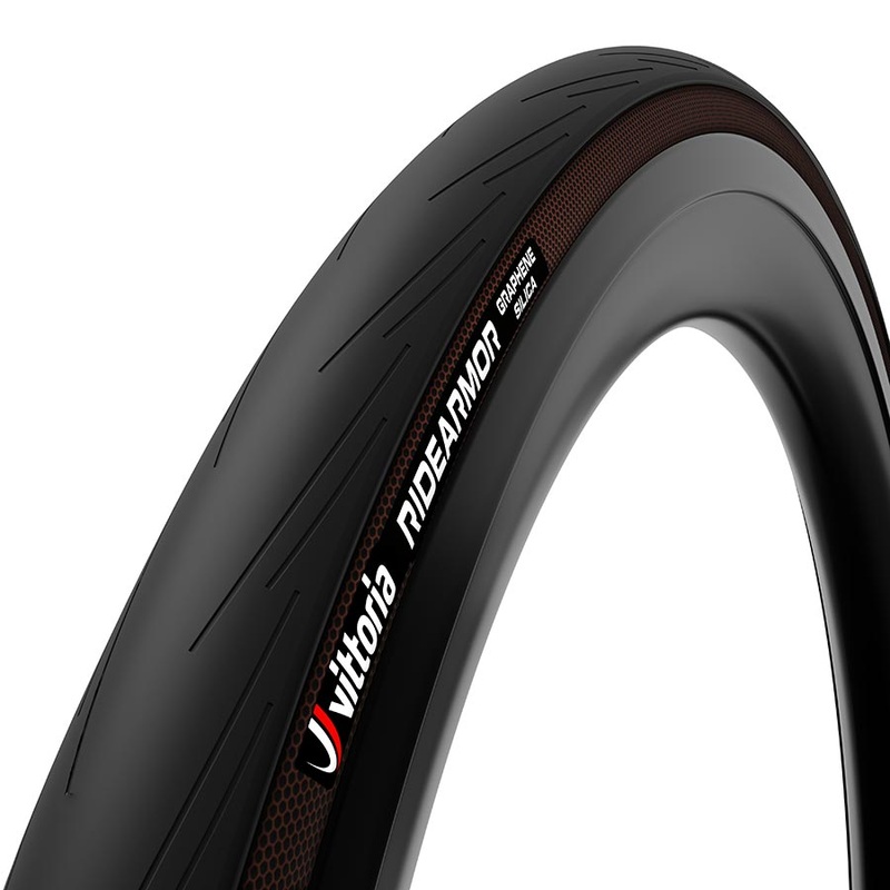 Vittoria Ride Armor Tire – 700 x 28 Tubeless Folding BLK Graphene + Silica G2.0