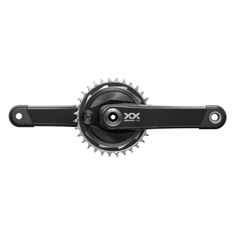 SRAM XX Eagle T-Type AXS Power Meter Wide Crankset – 175mm 12-Spd 32t Chainring DM Thread Mount PM Spider DUB Spindle Interface Blk