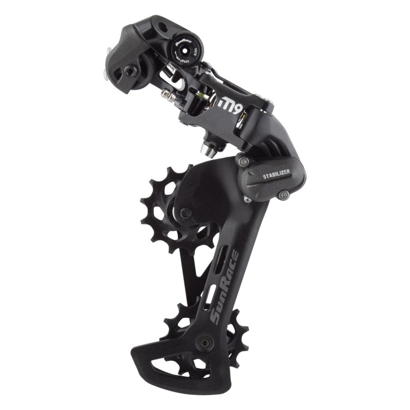 SunRace M900 Rear Derailleur – 9-Speed Medium Cage Black