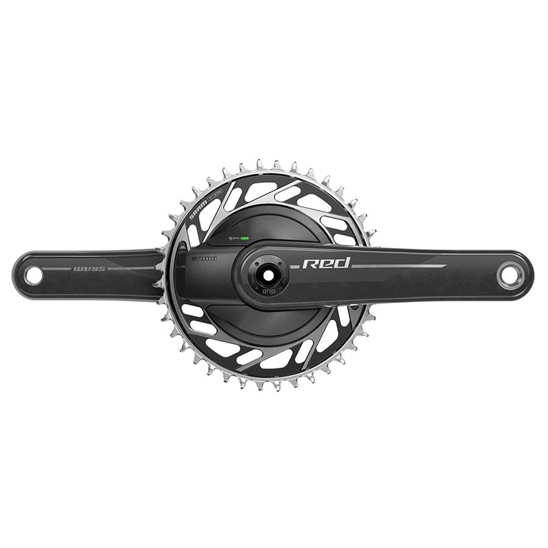 SRAM RED 1x XPLR AXS Power Meter Wide Crankset – 172.5mm 13-Speed 40t Threaded Mount 8-Bolt PM Spider DUB Spindle Natural Carbon E1