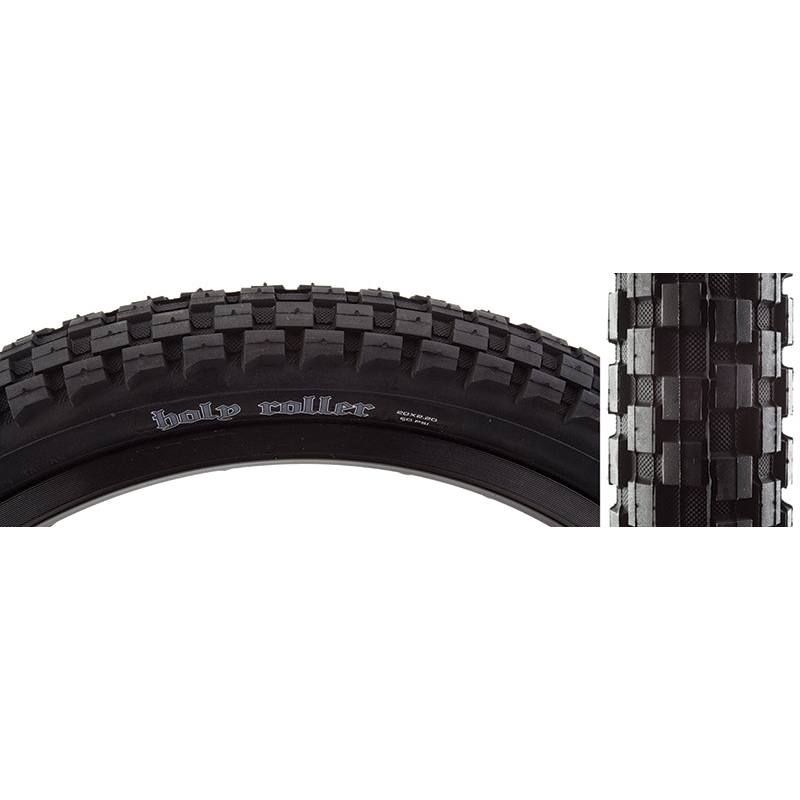 Maxxis Holy Roller Tire – 20 x 2.2 Clincher Wire Black Single