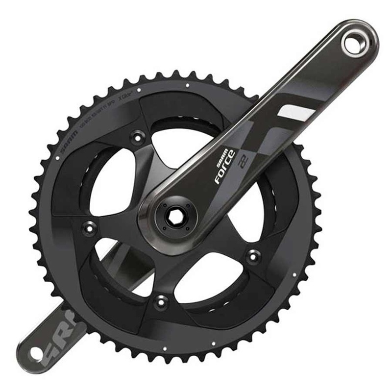 SRAM Force 22 Crankset – 175mm 11-Speed 53/39t 130 BCD GXP Spindle Interface BLK
