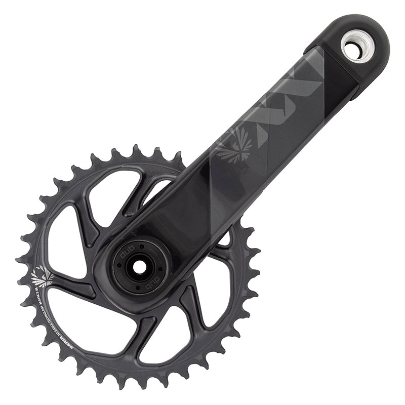 SRAM XX1 Eagle AXS Boost Crankset – 175mm 12-Speed 34t Direct Mount DUB Spindle Interface Gray