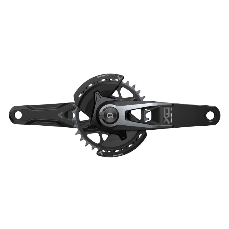 SRAM X0 Eagle T-Type AXS Power Meter Wide Crankset – 175mm 12-Speed 32t Chainring Direct Mount 2-Guards PM DUB Spindle BLK