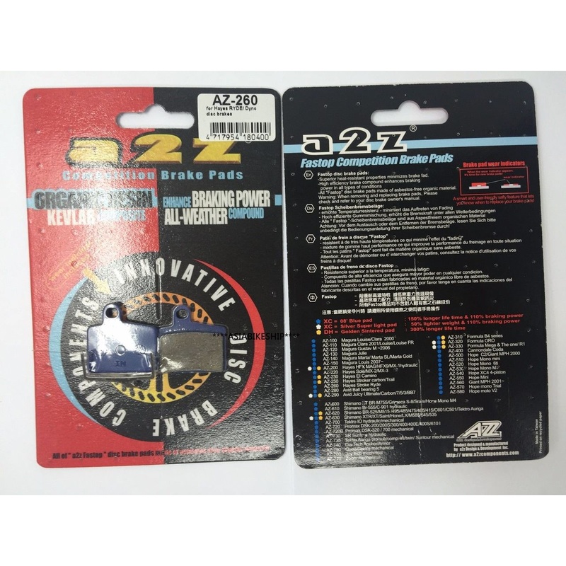 A2Z AZ-260 Hayes Ryde/Dyno Disc Brake Pad