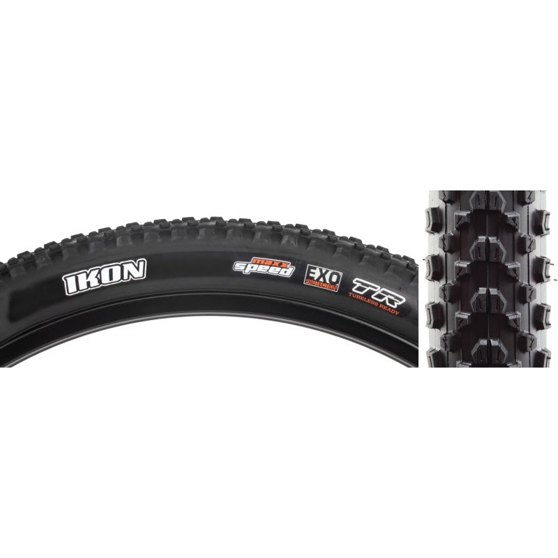 Maxxis Ikon Tire – 29 x 2.4 Tubeless Folding Black MaxxSpeed EXO