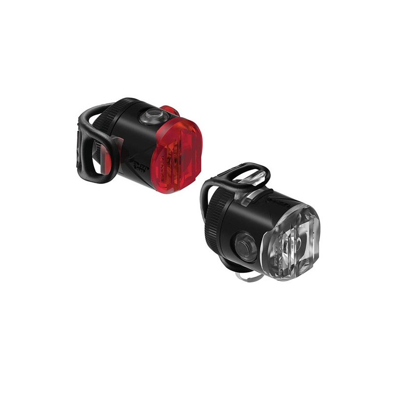 Lezyne Femto USB-C Drive Headlight/Taillight Set – Black
