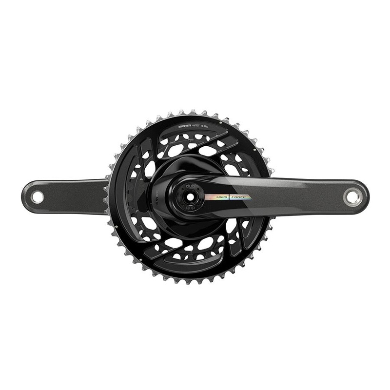 SRAM Force Crankset – 165mm 2x 12-Speed 46/33t Direct Mount DUB Spindle Interface Iridescent Gray D2