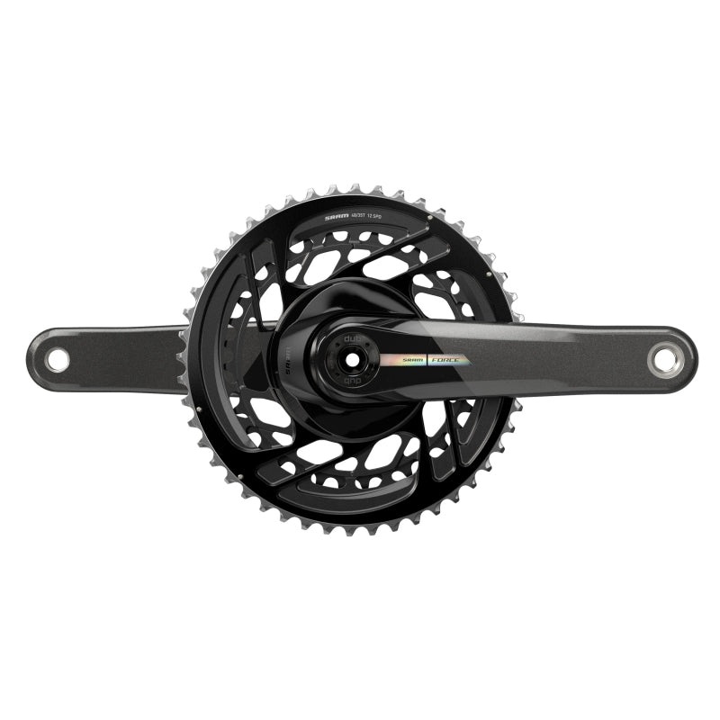 SRAM Force Crankset – 170mm 2x 12-Speed 46/33t Direct Mount DUB Spindle Interface Iridescent Gray D2