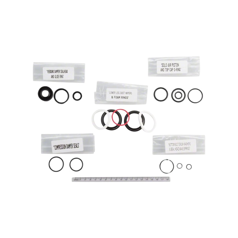 Rockshox Service Kit Full Sa Damper Seals Black Seals Rvl Sa