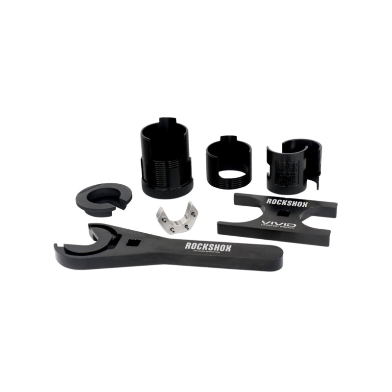Rockshox Rear Shock Toolset for Vivid Service (Includes Countermeasure Tools Clip 4636 Crowfoot Body Protector Vivid C)