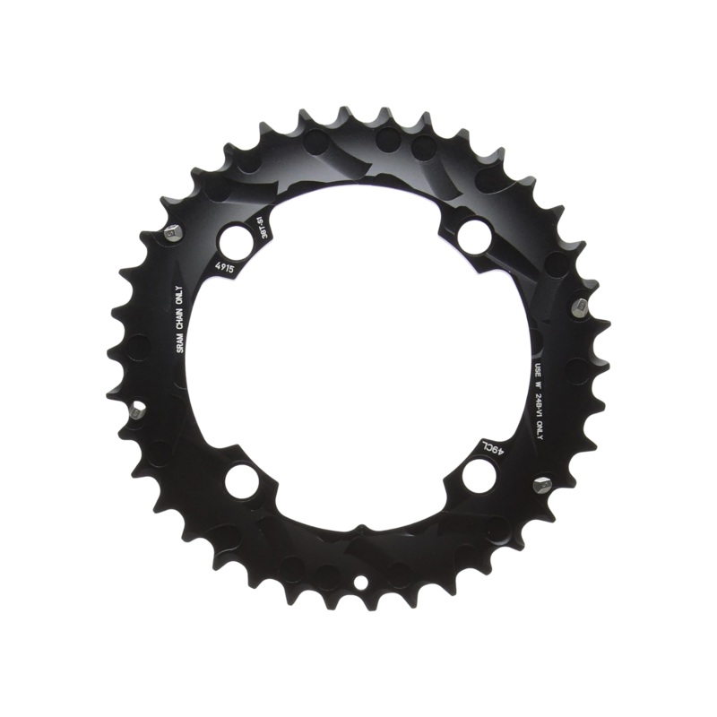 Truvativ 38 Tooth Chain Ring MTB 104 BCD Aluminium Black Single Speed