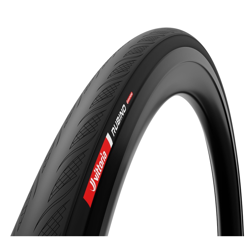 Vittoria Rubino V Tire – 700 x 34 Clincher Folding BLK 1C Graphene + Silica G2.0