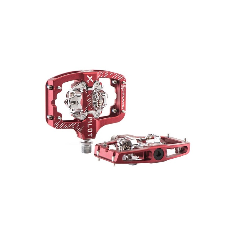 Chromag Pilot Pedals Body: Alloy Spindle: Cr-Mo 9/16” Red
