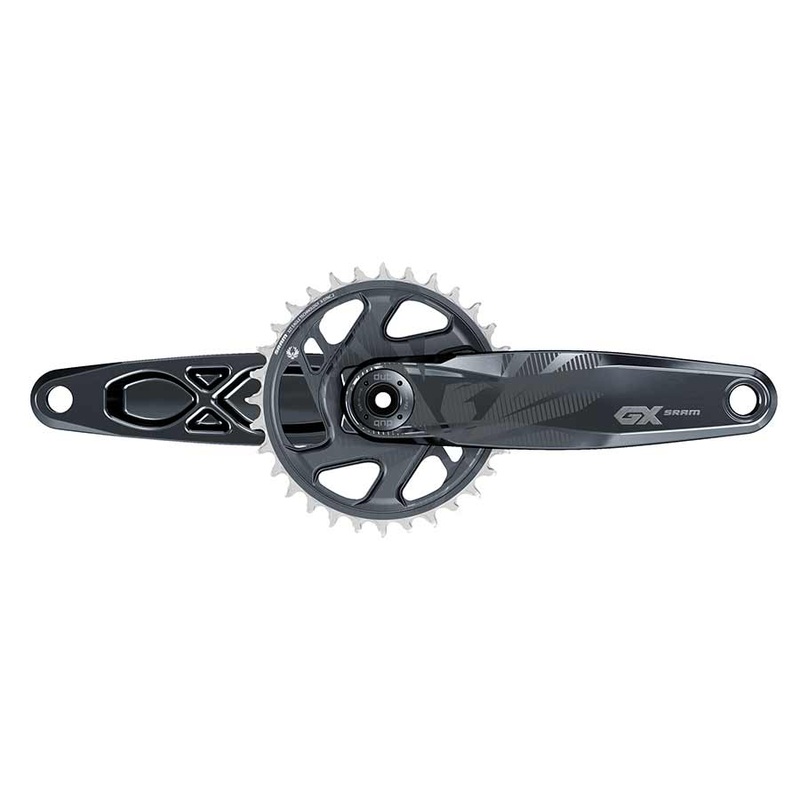 SRAM GX Eagle DUB C1 Crankset Speed: 11/12 Spindle: 28.99mm BCD: Direct Mount 30 DUB 165mm Black Fat Bike 4