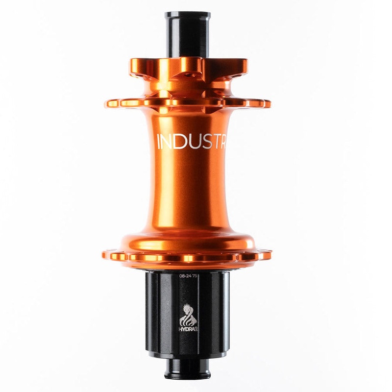 Industry Nine Hydra 2 Classic Rear Hub – 12 x 148mm 6-Bolt Micro Spline Orange 28H