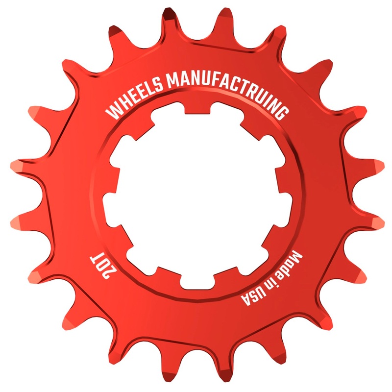 Wheels Manufacturing SOLO-SPEED Cog – 20t Fits SOLO-SPLINE SOLO-XD kits Red