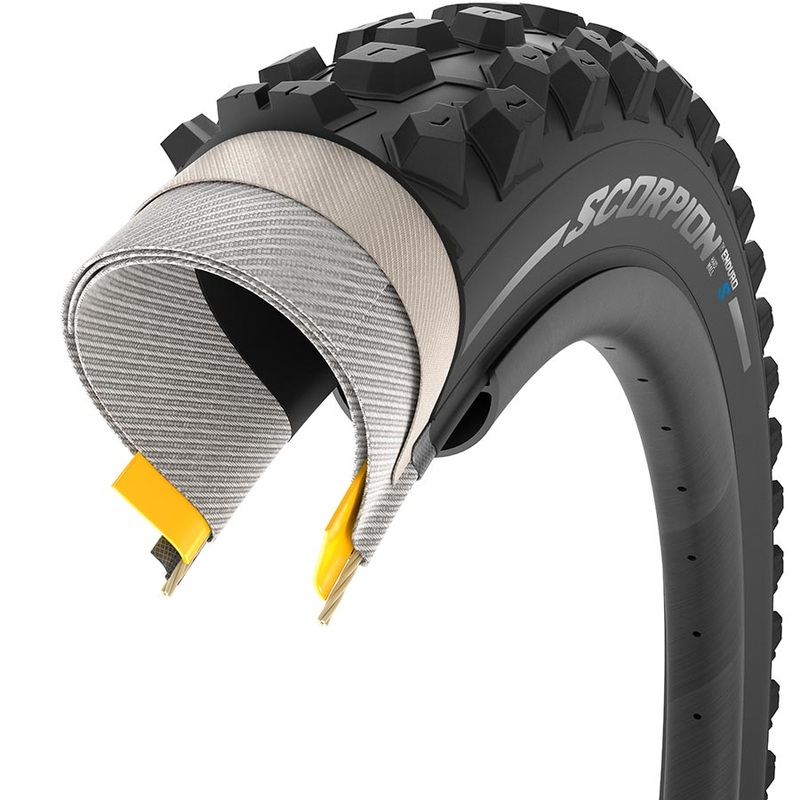 Pirelli Scorpion Enduro S Mountain Tire 29×2.60 Folding Tubeless Ready SmartGRIP Gravity HardWALL 60TPI Black