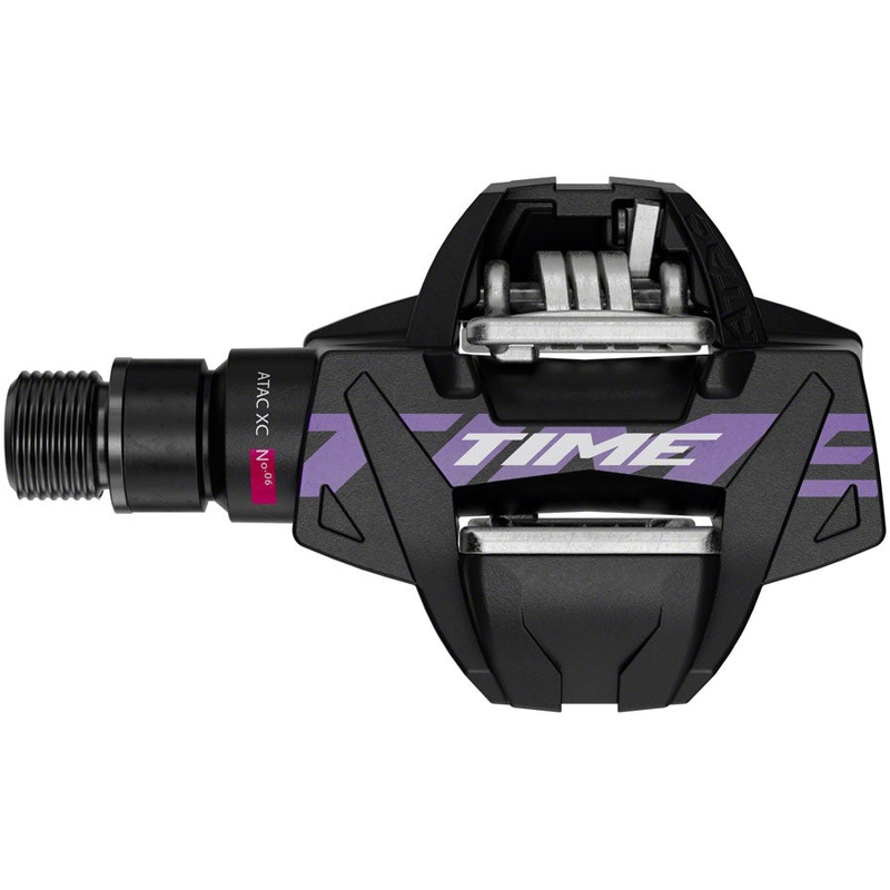 Time ATAC XC 6 Pedals – Dual Sided Clipless Composite 9/16 Black/Purple B1