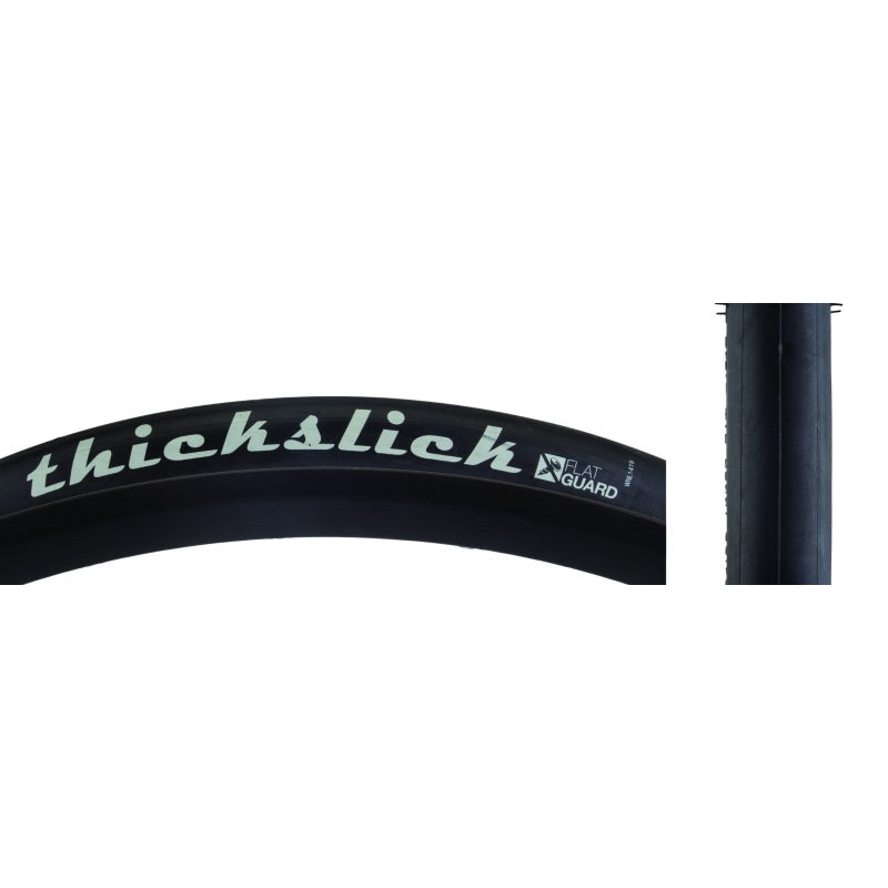 WTB Thickslick Tire 700x25C Wire Clincher DNA Flat Guard Black