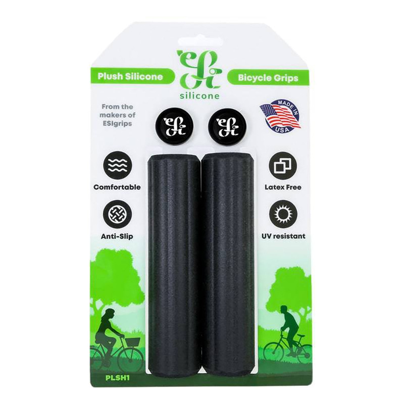 ESI Silicone Plush Grips-ESI Grips ESI Plush 35mm Black