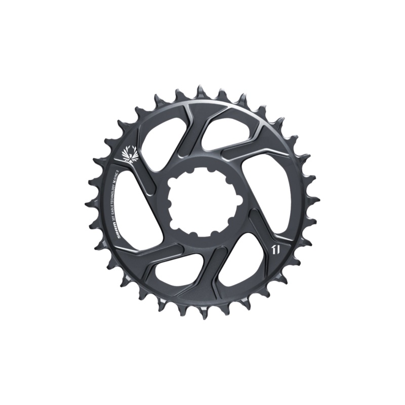 SRAM X-Sync 2 XX1 Eagle SL 1x DM Chainrings – 32 Tooth, Direct Mount, 6mm Offset – Lunar Grey