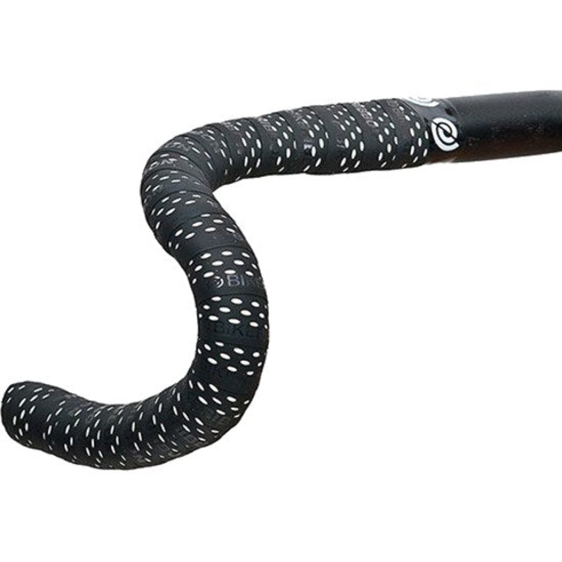 Bike Ribbon DROPS BLACK/WHITE w/LOGO bar tape