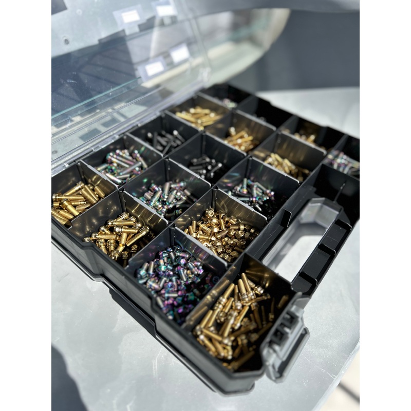 Titanium Bolts-Gold & Black & Rainbow-M5-15 & M5-17 & M5-19 & M6-17 & M6-19 & M6-30 & M6-35