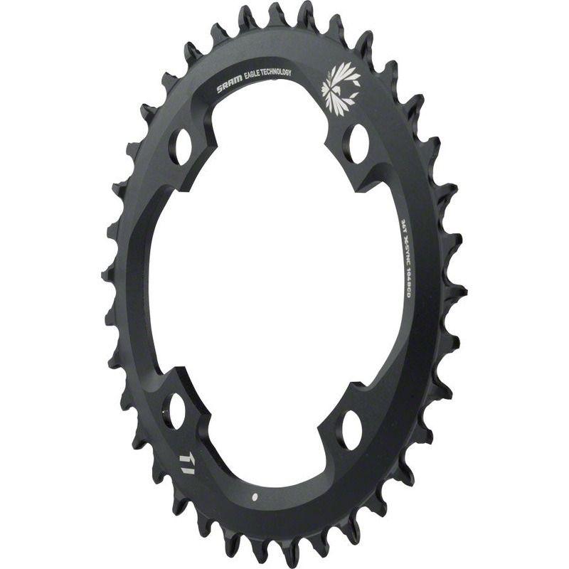 SRAM X-Sync 2 Eagle Chainring – 36 Tooth, 104mm BCD, 12-Speed, Black