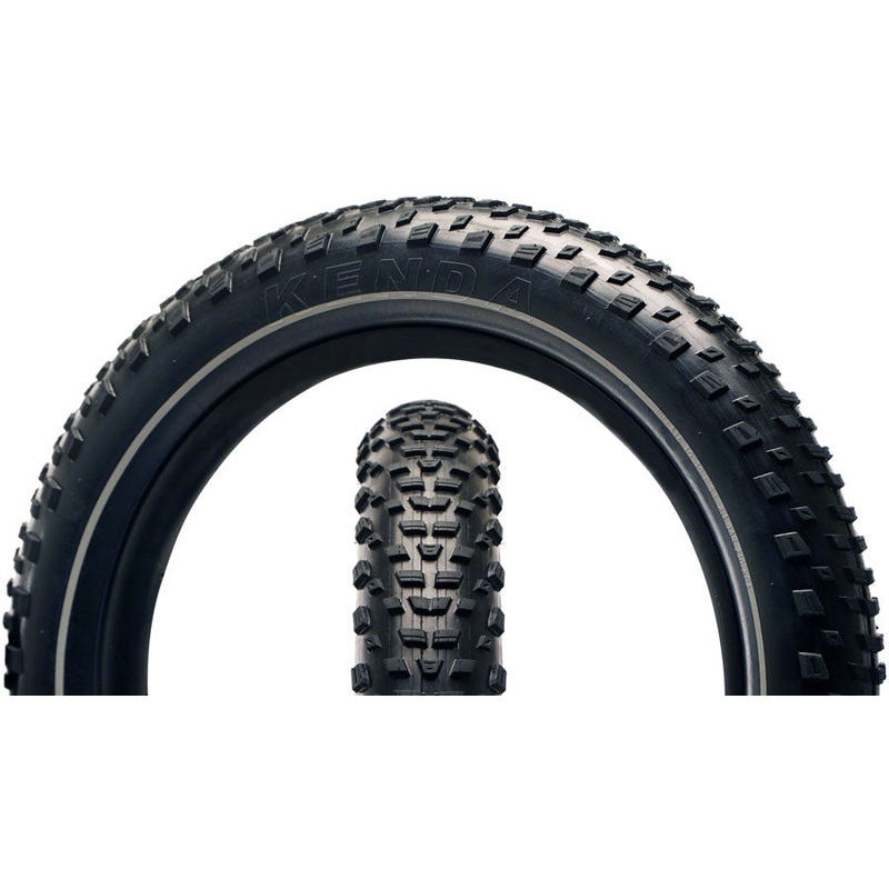 Kenda Booster Tire – 20 x 3.3, Clincher, Wire, Black/Reflective, 30tpi, KS