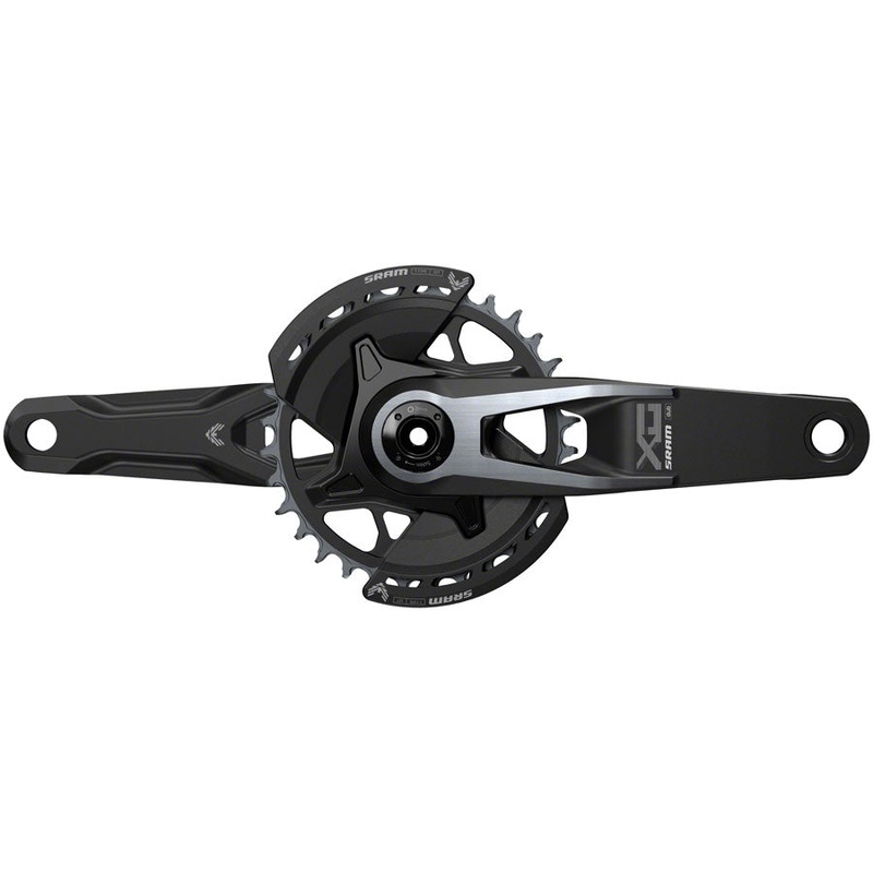 SRAM X0 Eagle T-Type Wide Crankset – 170mm, 12-Speed, 32t Chainring, Direct Mount, 2-Guards, DUB Spindle Interface, Black, V2
