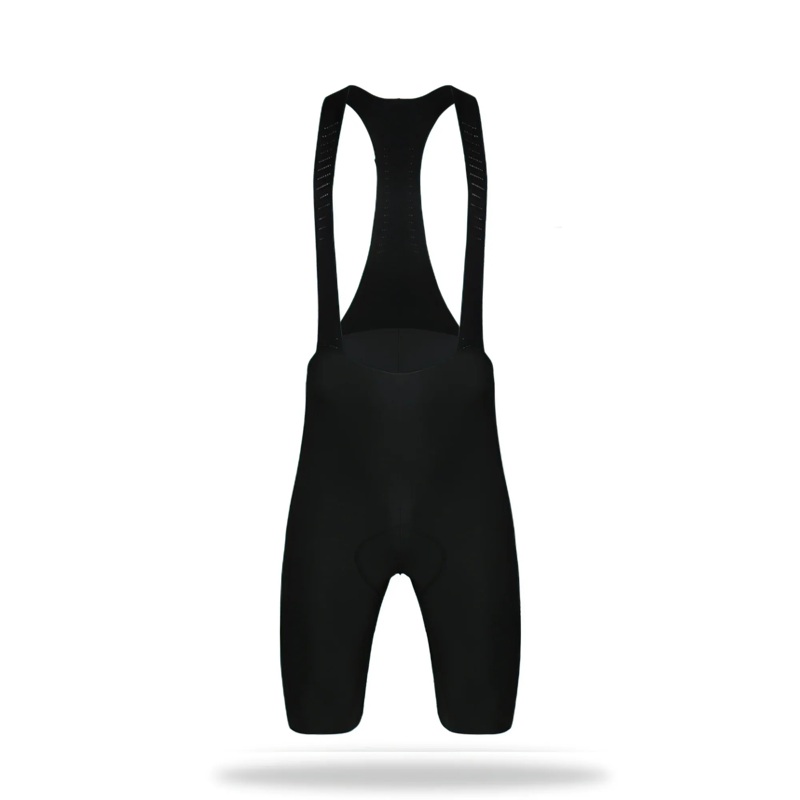 2ndbike Laser Cut Black Bib Short